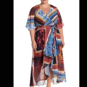 City Chic Golden Rose Plus Size Maxi dress 14W